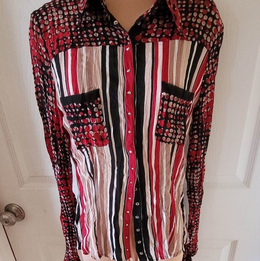 Le Caviar crinkle shirt